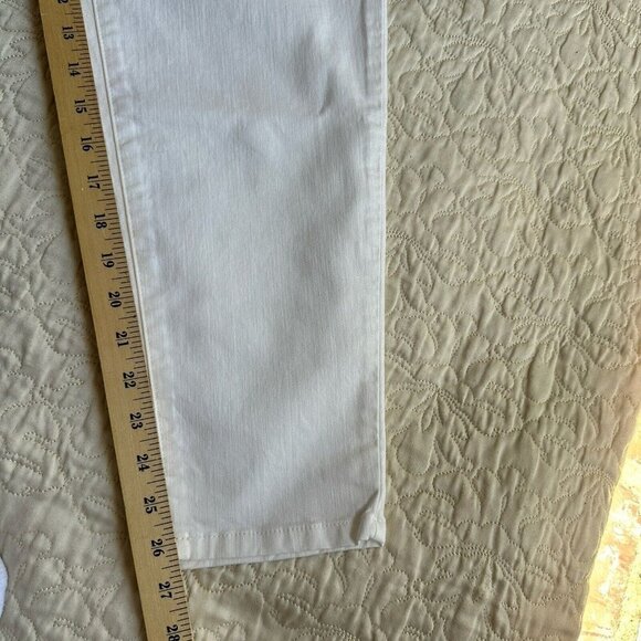 NWT Eileen Fisher Ankle‎ Jeans Pants Size 8 Ivory Organic Cotton Stretch Denim - Picture 8 of 11